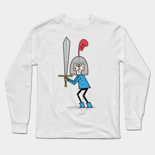 En Garde! Blue Knight Long Sleeve T-Shirt